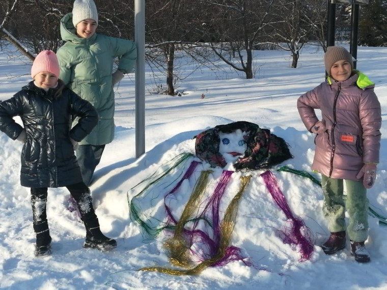 День снега в Новоникулинской средней школе.