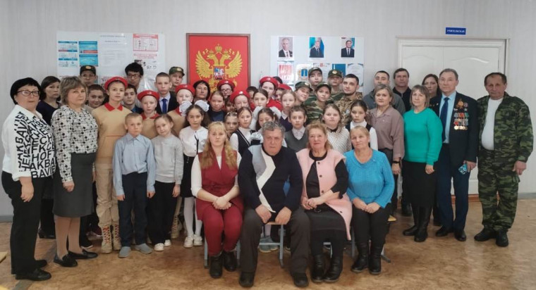 Урок Мужества в Новоникулинской средней школе.